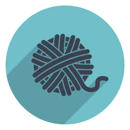 vector yarn ball iconのイラスト素材