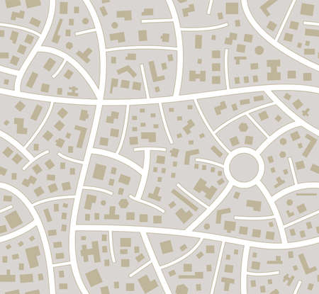 vector seamless road city mapのイラスト素材