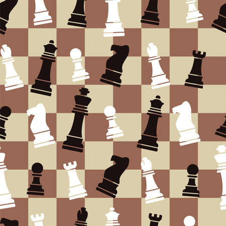 vector seamless chess background patternのイラスト素材
