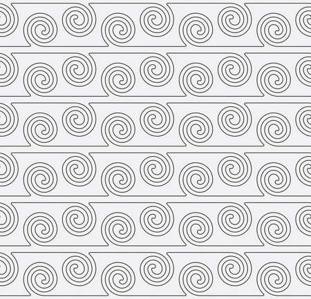 Vector seamless pattern with curve lines. swirl geometric lines background. modern curve designのイラスト素材