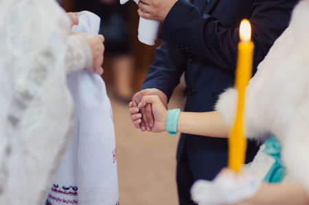 Altar church bible candles crown cross iconの写真素材