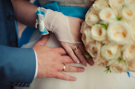 stylish wedding rings for wedding marriage ceremonyの写真素材