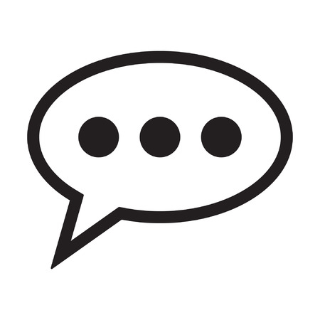 Chat icon, comments icon.のイラスト素材