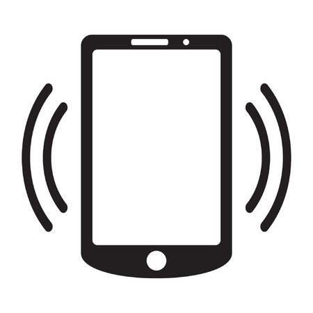 Smartphone call vector iconのイラスト素材