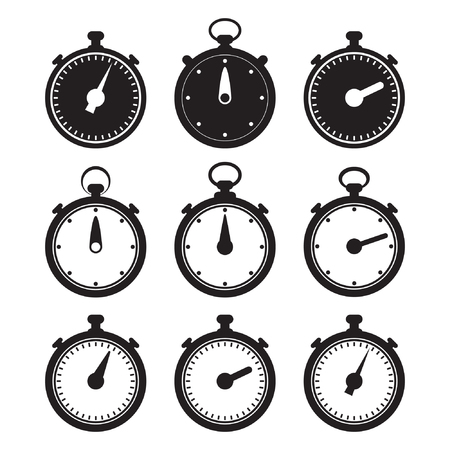 Stopwatch icon vector illustrationのイラスト素材