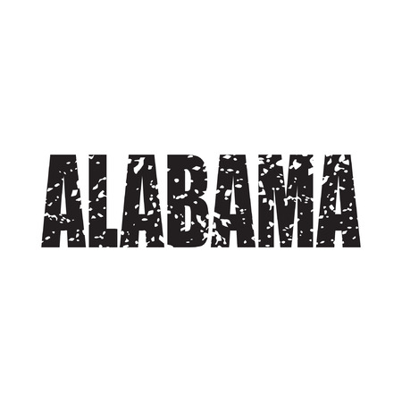 Grunge distressed Alabama word. vector illustration.のイラスト素材