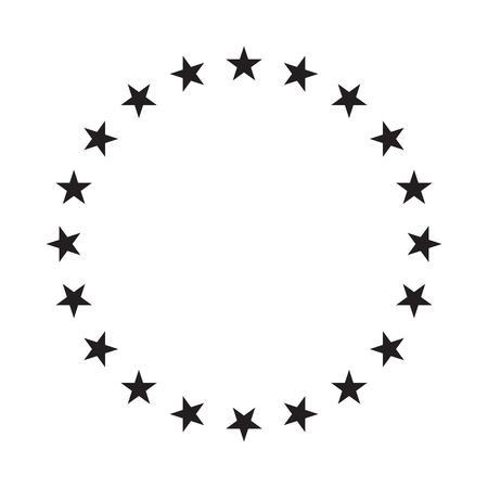 Stars in circle icon vector illustration graphic designのイラスト素材