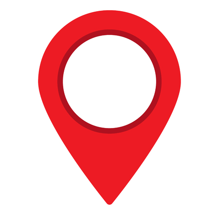 Red maps pin. Location map icon. Location pin. Pin icon vector.のイラスト素材