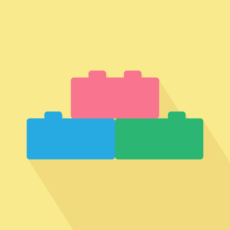 Building block icon. Flat vector icon for web and mobile applications.のイラスト素材