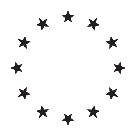 Stars in circle icon vector illustration graphic designのイラスト素材