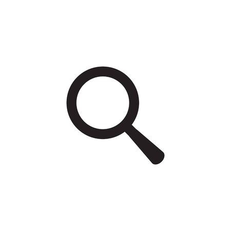 Search icon. Magnifying glass icon, vector magnifier or loupe sign.のイラスト素材