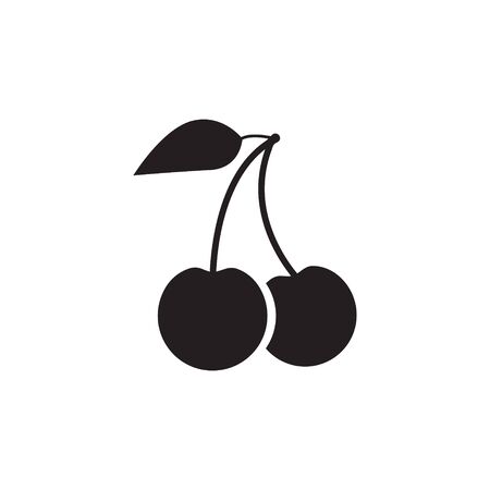 Cherry icon. cherry signのイラスト素材
