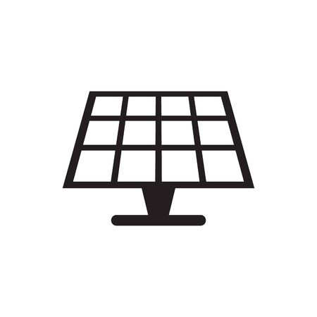 Solar panel icon vector isolated. Solar energy panel.のイラスト素材
