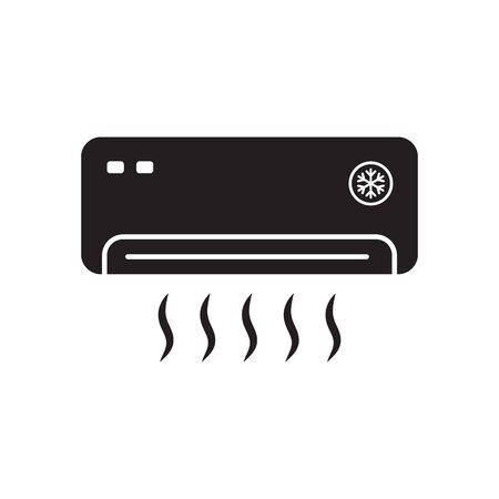 Air conditioner icon vector isolatedのイラスト素材