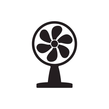 Table fan icon vector isolatedのイラスト素材