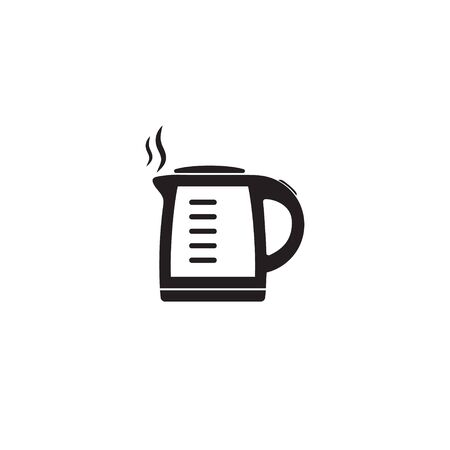 Electric kettle icon. Simple illustration of electric kettle. Isolated vector icon.のイラスト素材