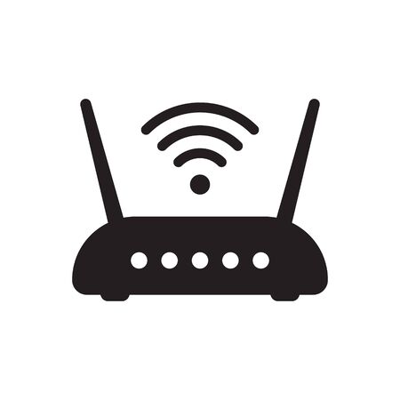 Router icon. Router related signal icon isolatedのイラスト素材