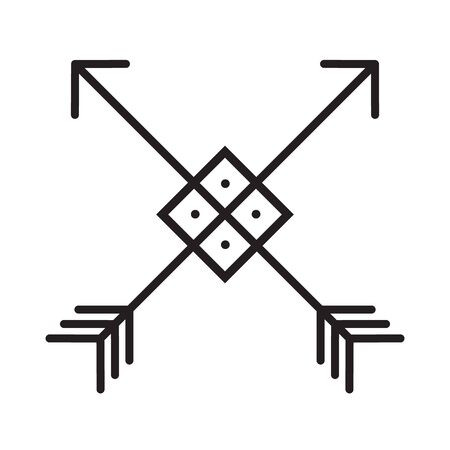 Cross arrows icon. vector illustrationのイラスト素材