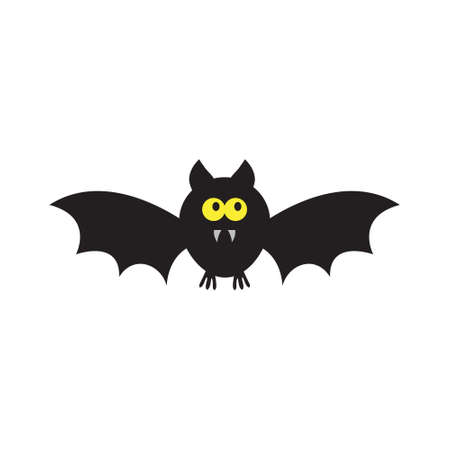 Cute Bat, Cartoon illustration for Halloween design