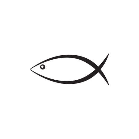 Fish icon, vector symbol isolatedのイラスト素材