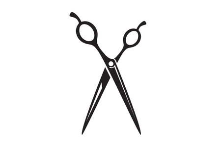 Scissors icon vector illustration. Utensil or hairdresser symbol.のイラスト素材