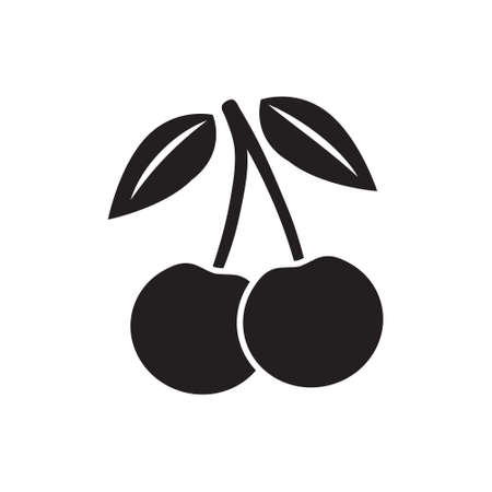 Cherry icon. Cherry sign vector.のイラスト素材