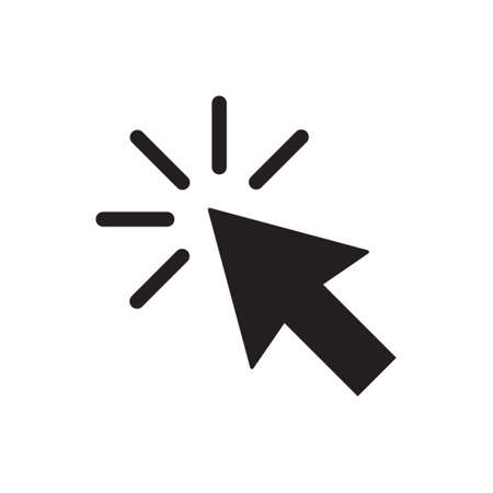 Clicking Cursor Pointer Icon Vectorのイラスト素材
