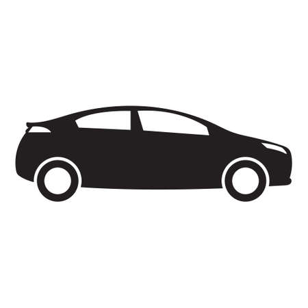 Car icon vector. Car silhouette.のイラスト素材