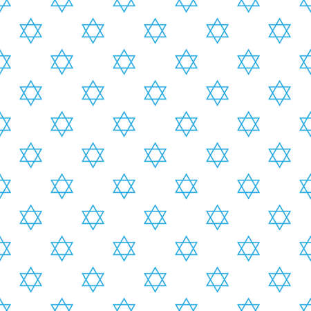 Magen David star pattern vector illustration. Jewish Israeli symbol pattern, ornament. Star of David background.のイラスト素材
