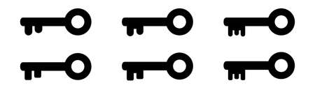 Key icon, vector illustration isolated.のイラスト素材