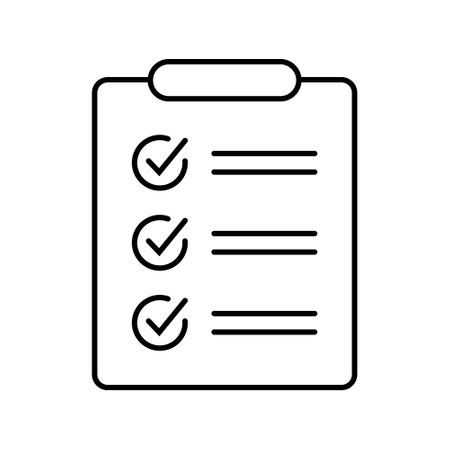 clipboard and checklist icon. Project management, questionnaire icon. To do list vector icon for web site and app design.のイラスト素材
