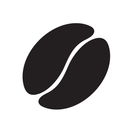 Coffee bean icon, vector illustration.のイラスト素材