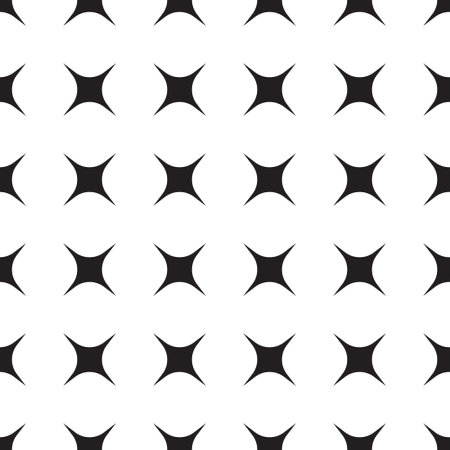 Tile stars seamless ornamental vector pattern. Abstract background texture in geometric ornamental style. Seamless design.のイラスト素材