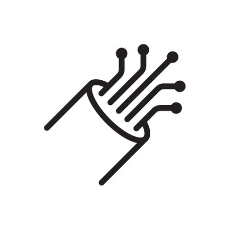 Fiber optic cable icon trendy style illustration on white background.のイラスト素材
