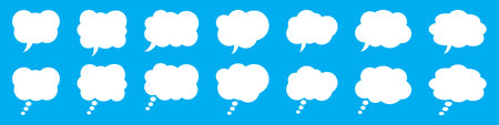 Thought bubble icon, thinking cloud vector icon for apps and websites.のイラスト素材