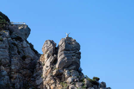 The black sea resort of Yalta. The Cape swallows nest. Sights of Crimeaの写真素材