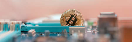 Cryptoindustry. Mining of digital money, bitcoin