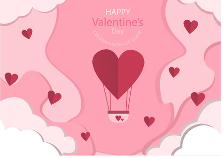 Ilustation vector grafhic of Valentine's day celebration of love.  Perfect for celebrating Valentine's Day, sent to loved ones, etc.のイラスト素材