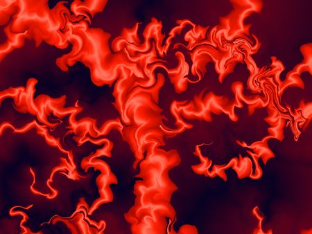 Background with red dancing flames