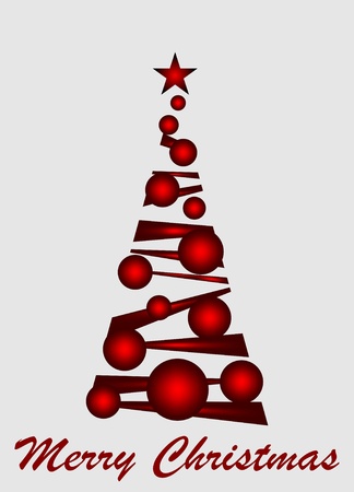 Abstract white christmas treeの写真素材