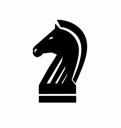 black chess horseの写真素材