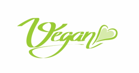 vegan texting sign with heartのイラスト素材