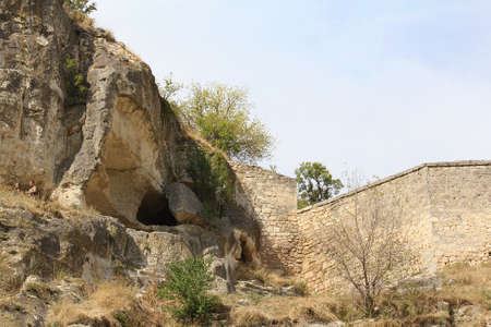 Ancient fortress of Calais in Crimeaのeditorial素材