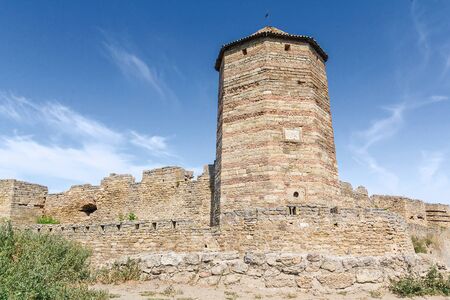 Tower of an ancient fortress. Belgorod-Dniester, Ukraineのeditorial素材