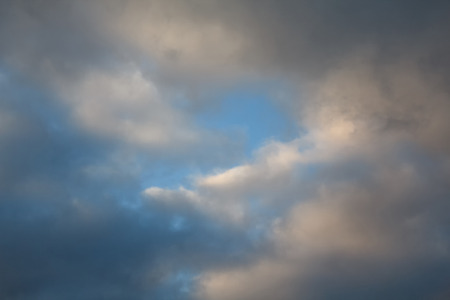 Blue sky and storm clouds. Nature
