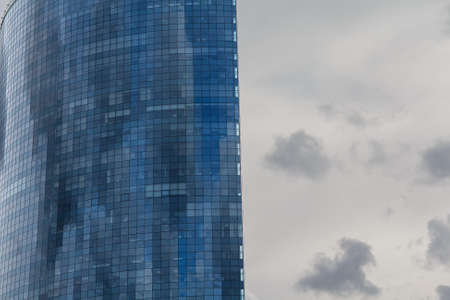 Facade of a modern building against the sky. Backgroundsの写真素材