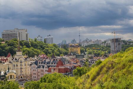 Panorama of the city of Kiev from the mountain. Ukraineの写真素材