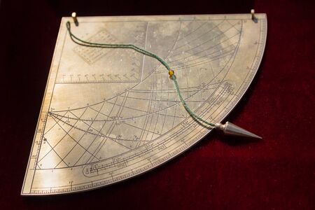 Copy of the medieval quadrant, which is a navigation toolの写真素材