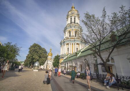 Kiev. Ukraine - May 18, 2019: Kiev Pechersk Lavra. Cathedral of the Dormitionのeditorial素材