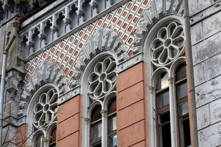 Beautiful vintage window in a classical style. Architectureのeditorial素材